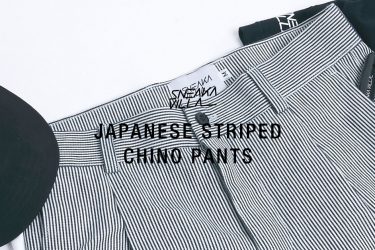 JAPANESE STRIPED CHINO PANTS - feature